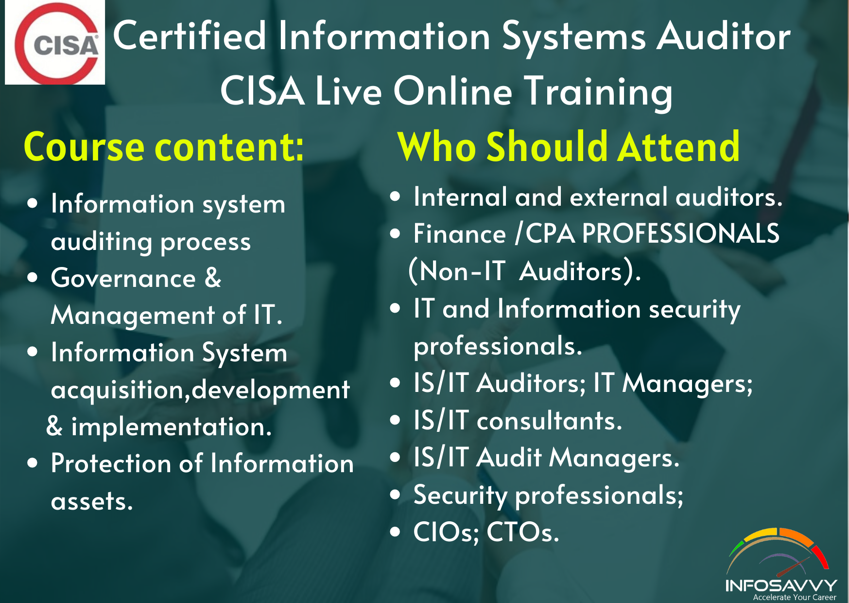 Certified Information Systems Auditor | CISA